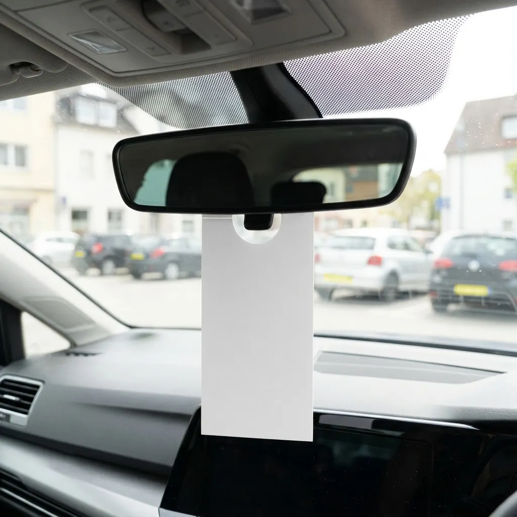 A custom printer car park valet ticket