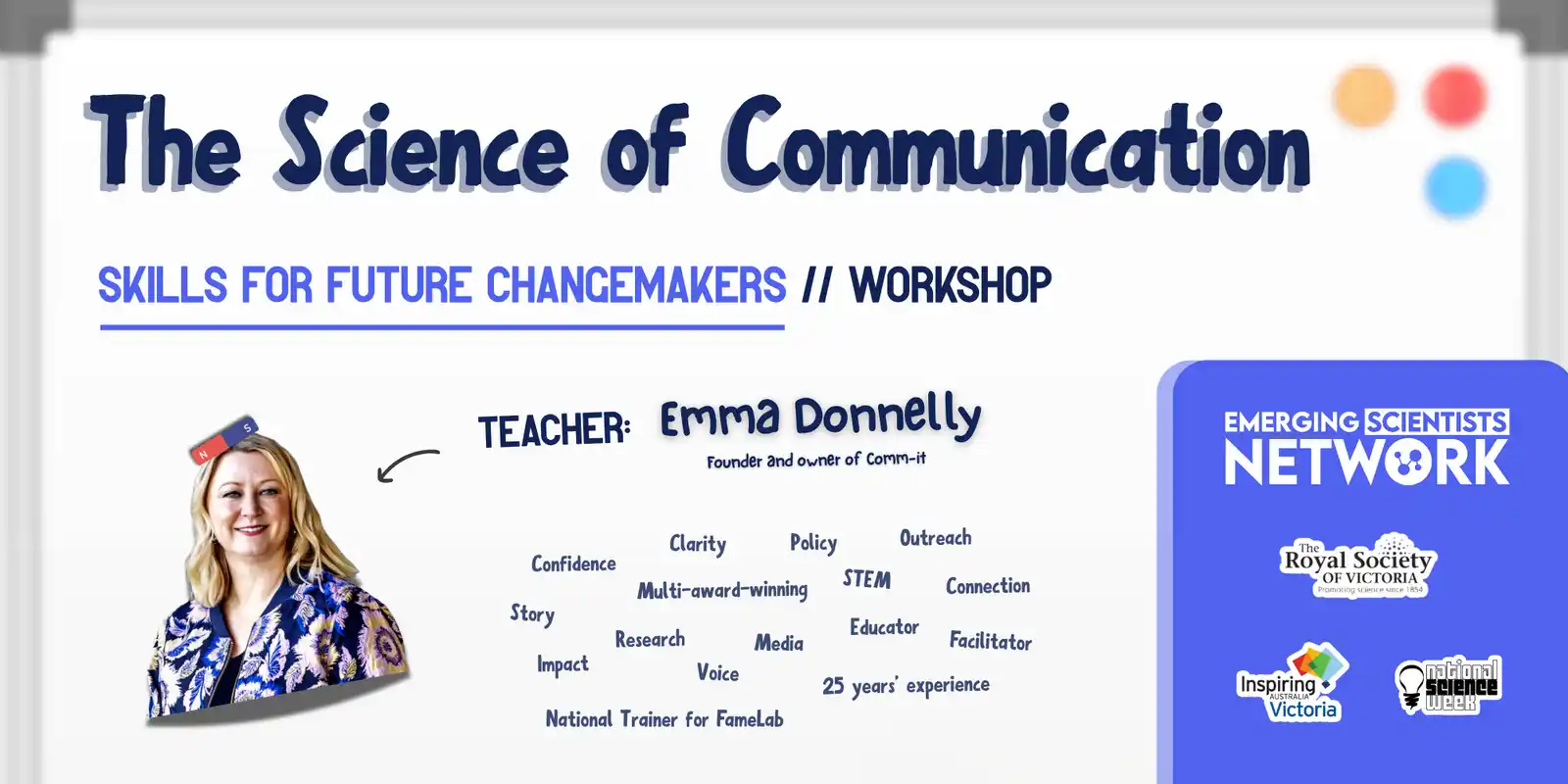 Banner image for The Science of Communication: Skills for Future Changemakers