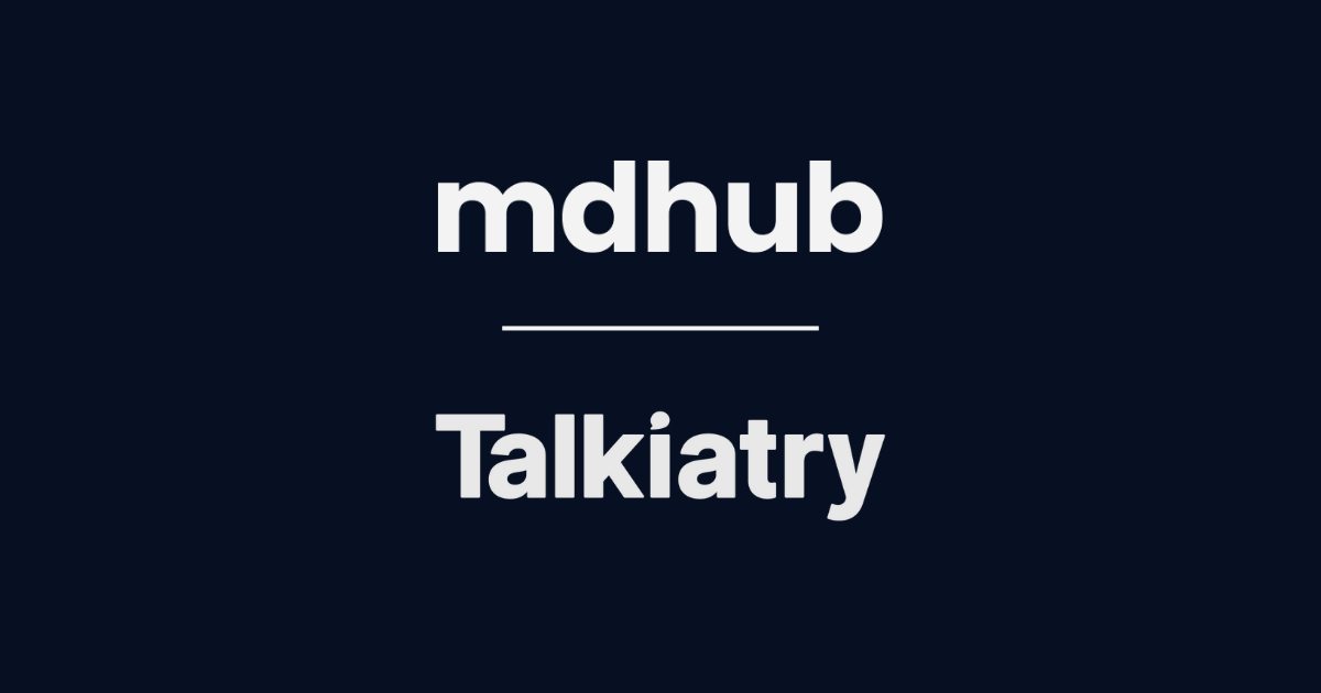 mdhub and talkiatry partnerhship