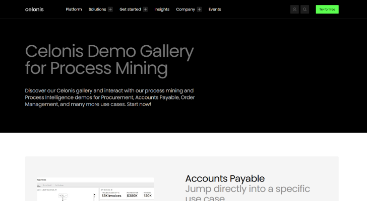 Celonis: Interactive Demo Gallery