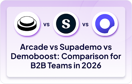 Arcade vs Supademo vs Demoboost Comparison