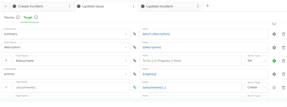 screenshot of ZigiOps issue mapping fields