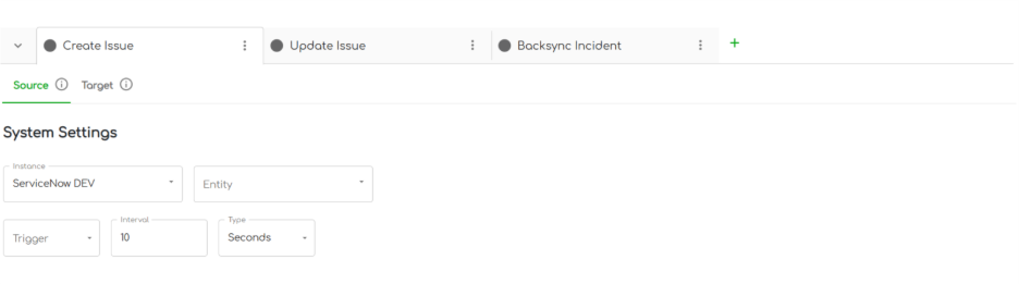 ZigiOps ServiceNow Azure DevOps integration panel for creating an issue 
