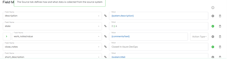 ZigiOps ServiceNow Azure DevOps – update ServiceNow incident in ZigiOps details fields 