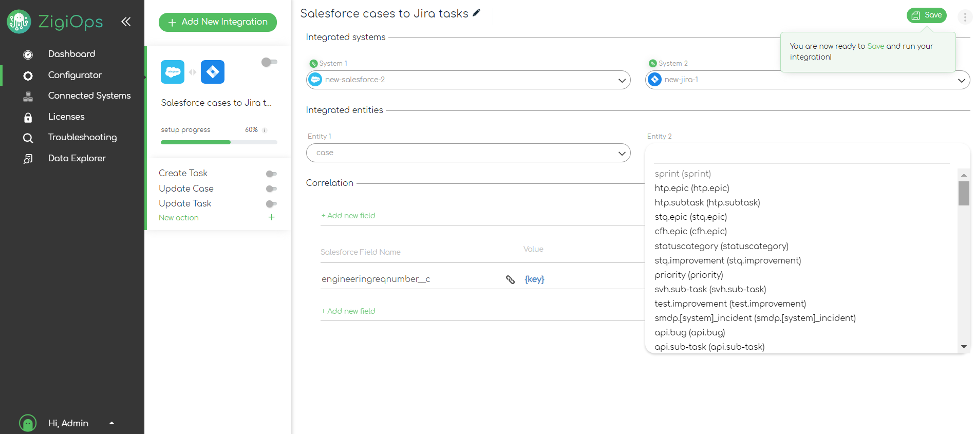 ZigiOps-Jira-Salesforce-integration-Salesforce-cases-to-Jira-tasks- Jira-entities