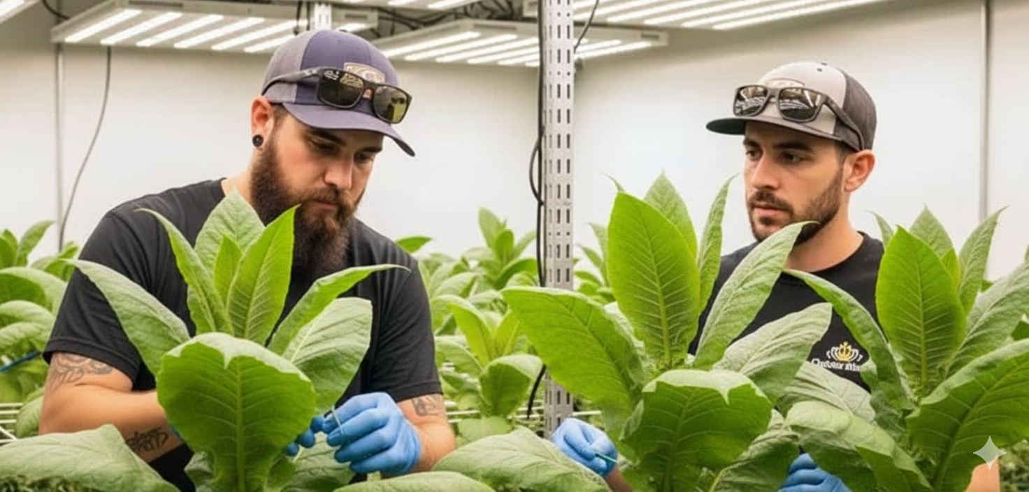 A close up of the Grow Sensor in a grow room.