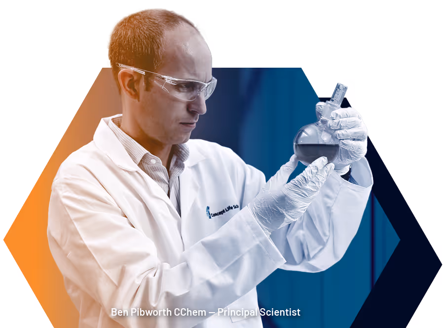 Ben Pibworth CChem Principle Scientist for Concept Life Sciences