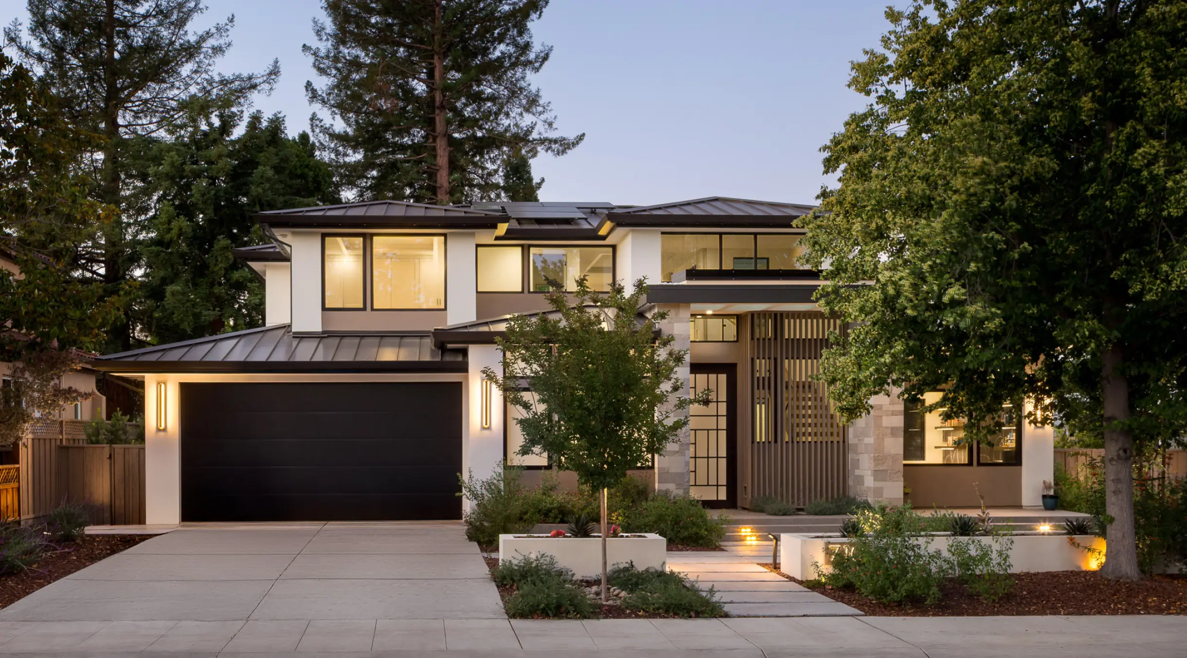 Contemporary residence showcasing S-Squared's integrated approach to architecture, interiors, and landscape design.