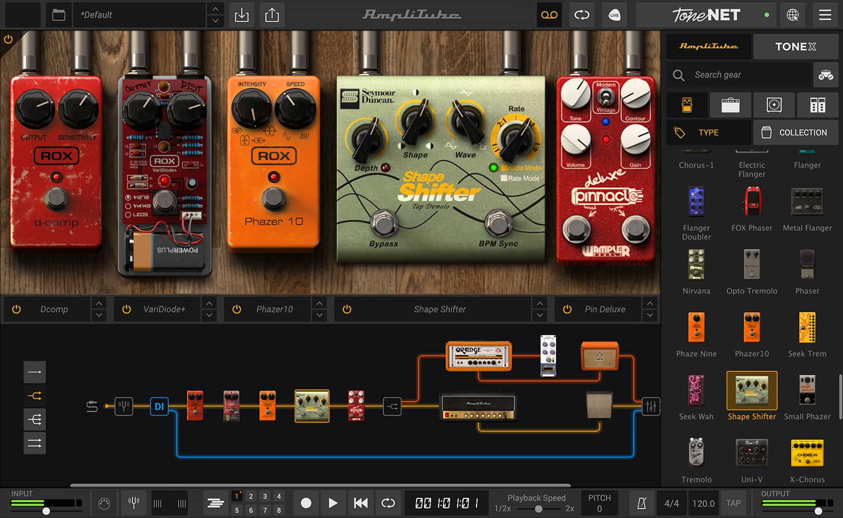 AmpliTube 5 amp simulation and guitar gear modeling software