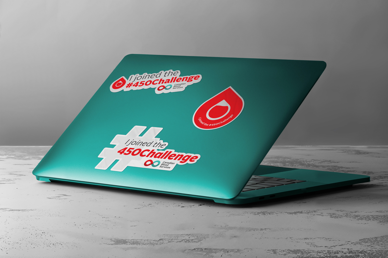 This is a mockup of stickers made for CBS