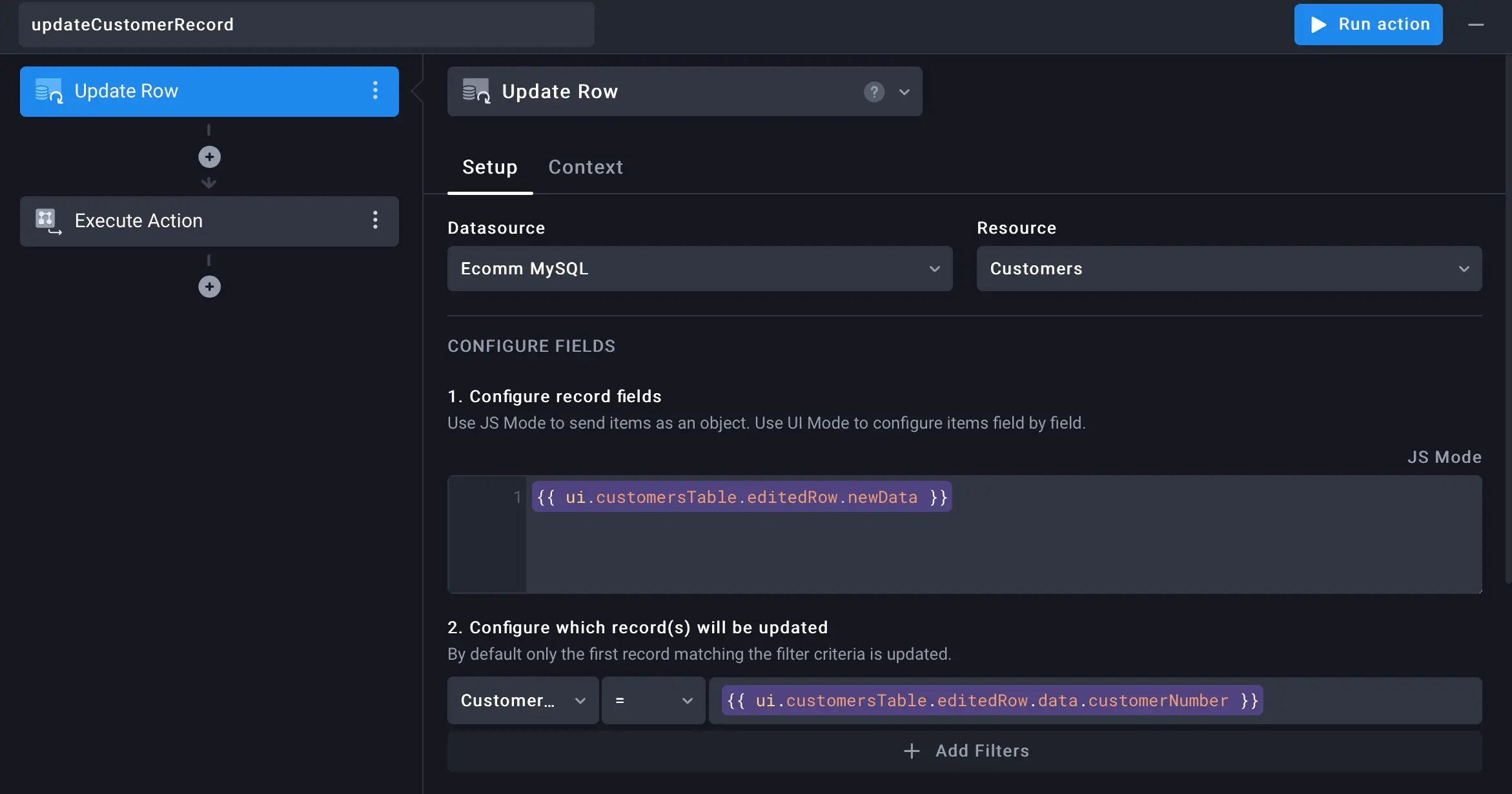 Orders tracking internal tool UI Bakery