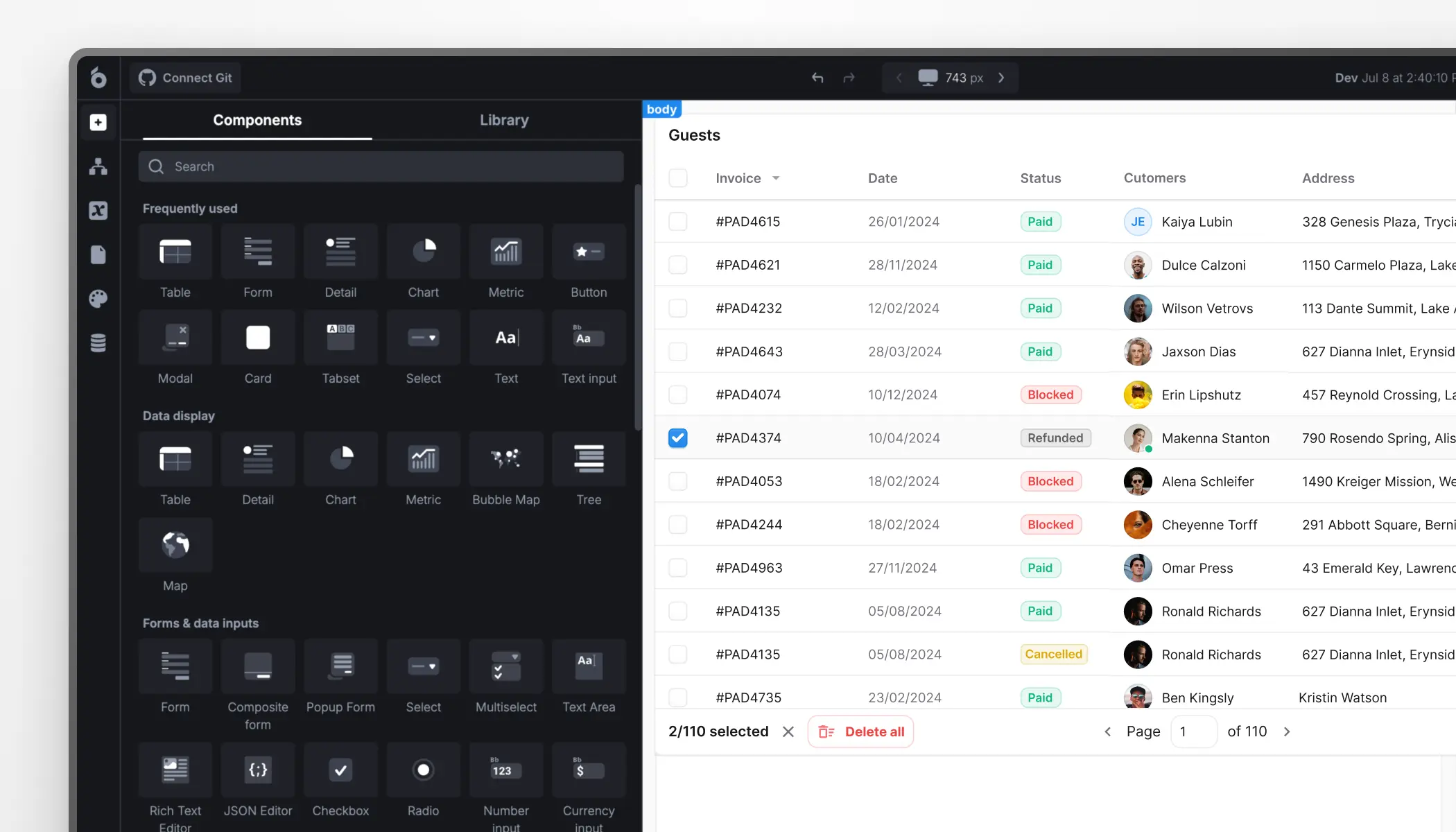 Builder update: Resizable left sidebar