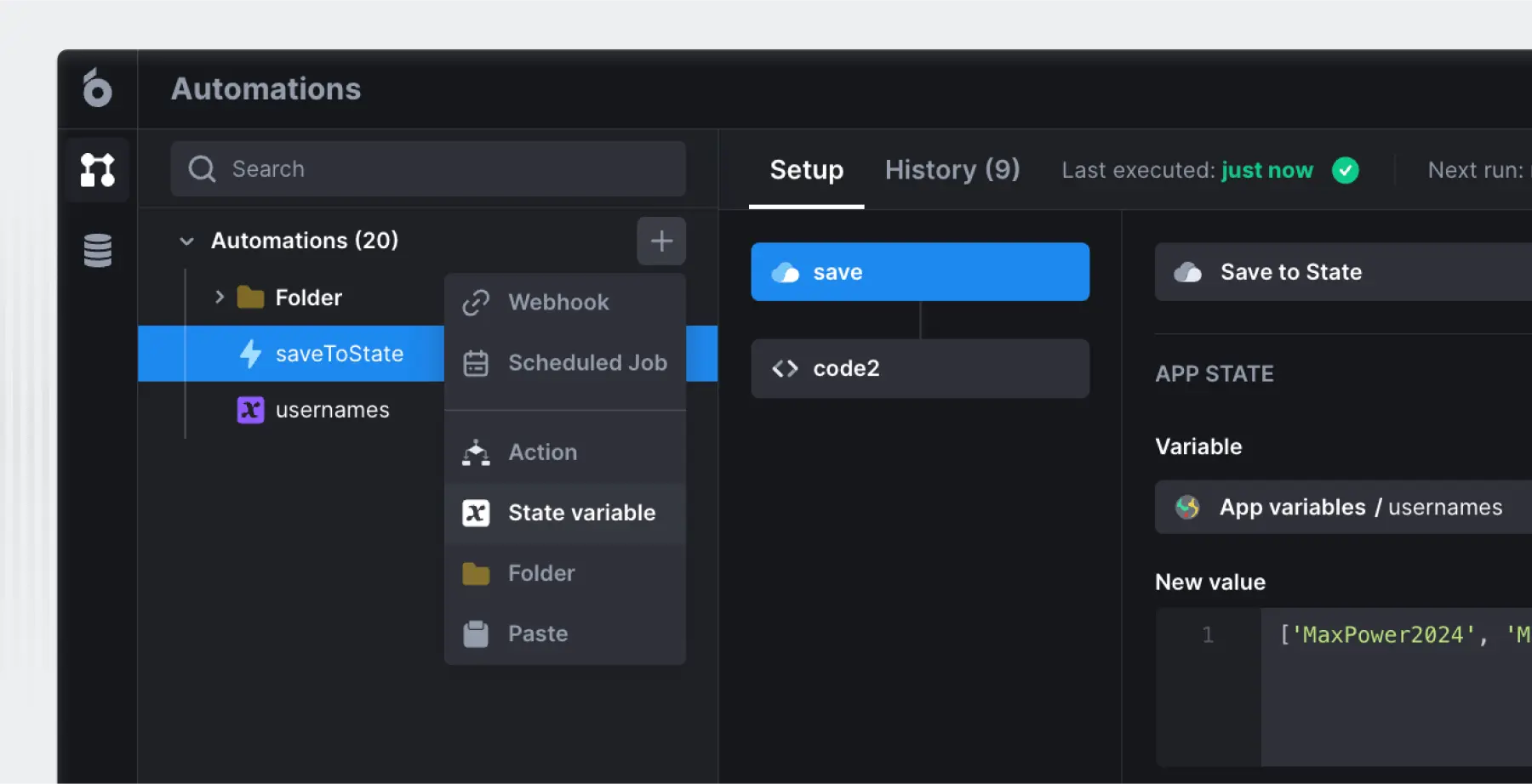 Automations: State Variables 📀