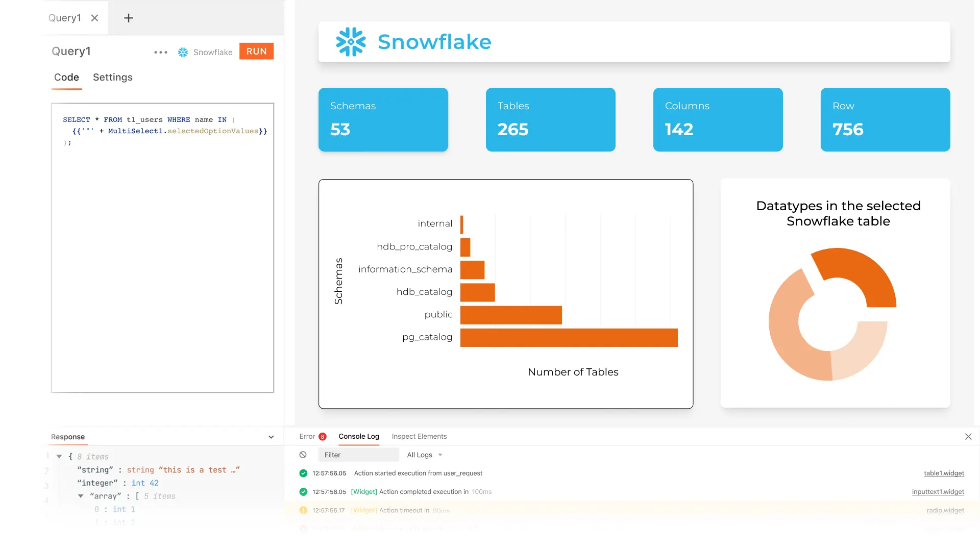 snowflake interface