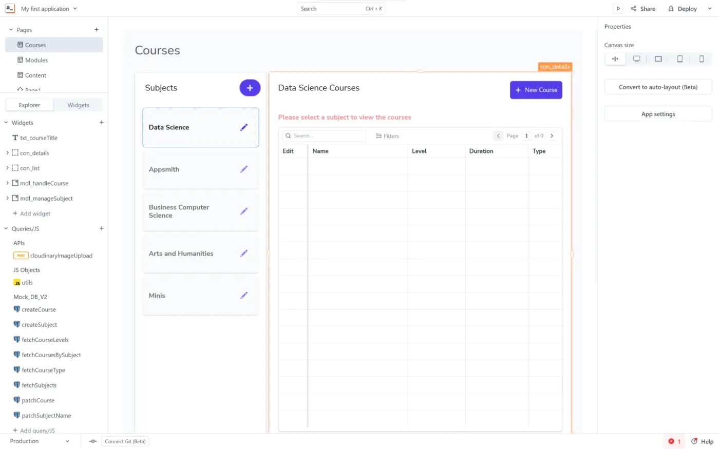 Appsmith, the best internal app builder for volume-based pricing