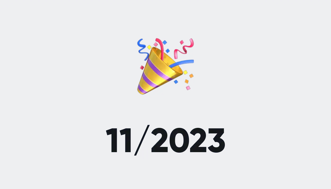 What's new: November 2023