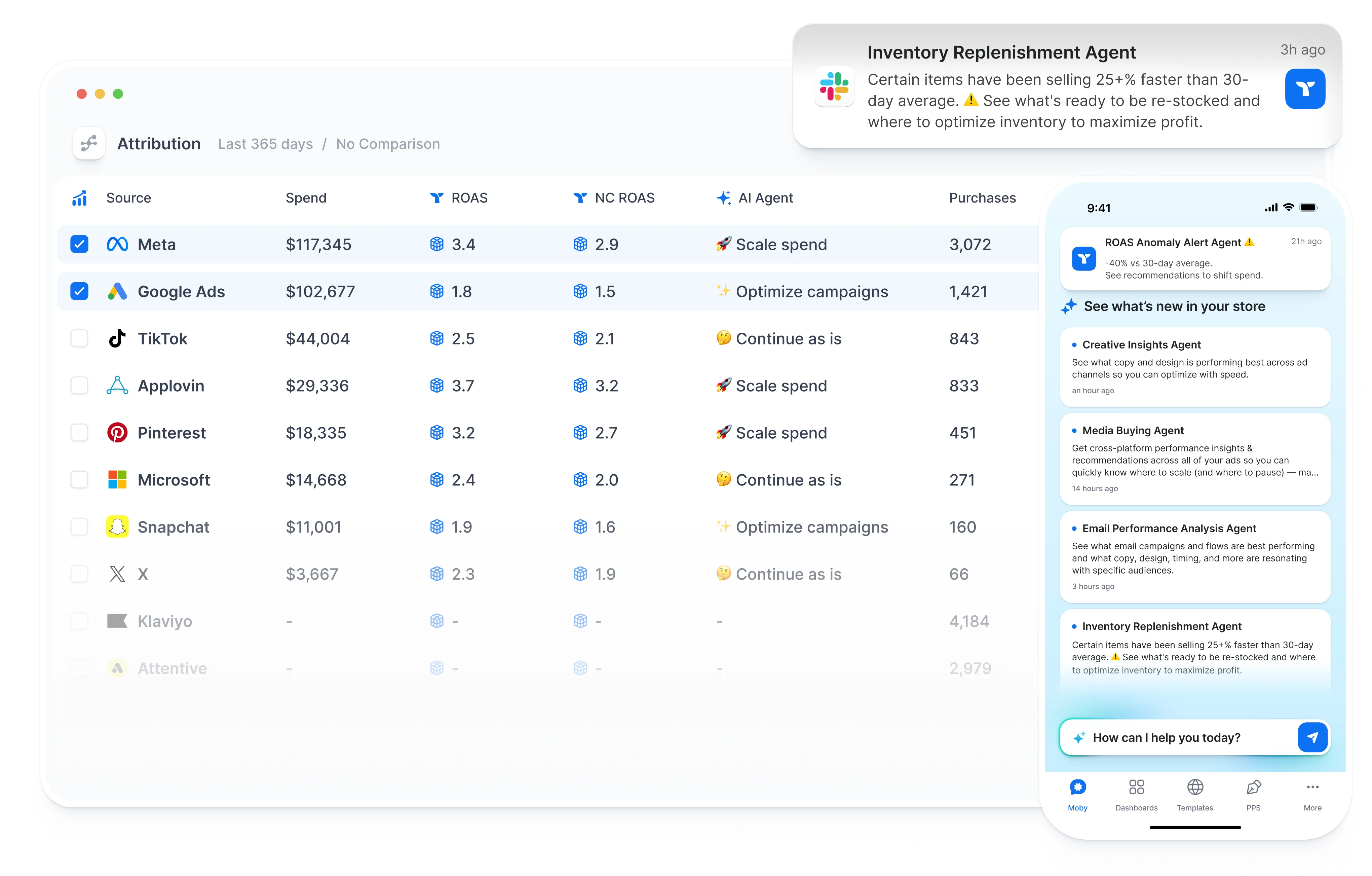 Moby Agents for Brands | AI Business Intelligence | Triple Whale