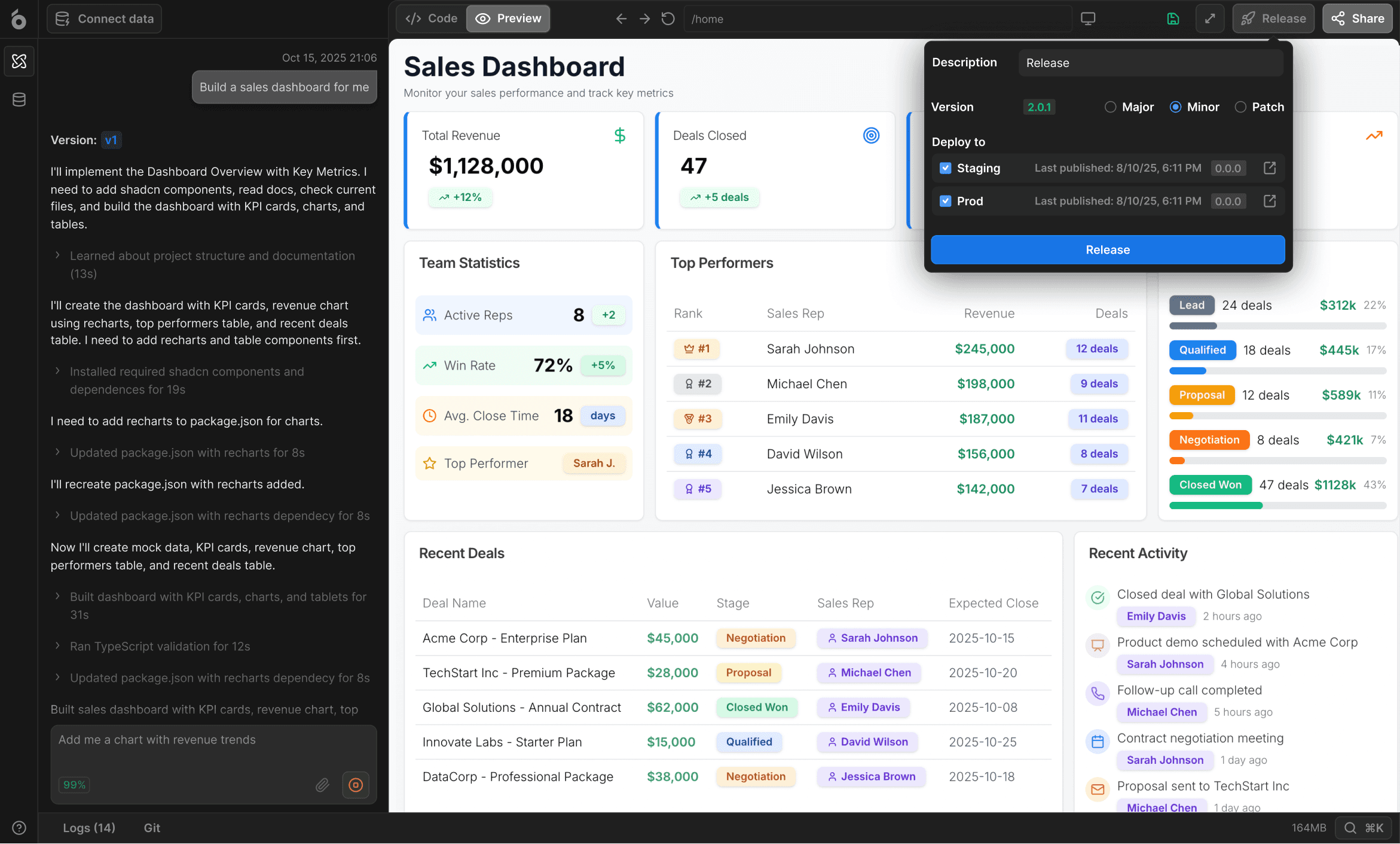 Create an app in 2025 - from idea to live product with UI Bakery AI Agent