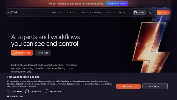 n8n workflow interface screenshot