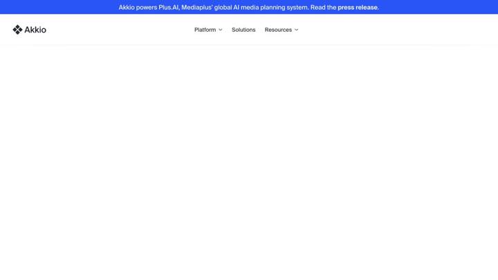 Akkio data AI interface screenshot