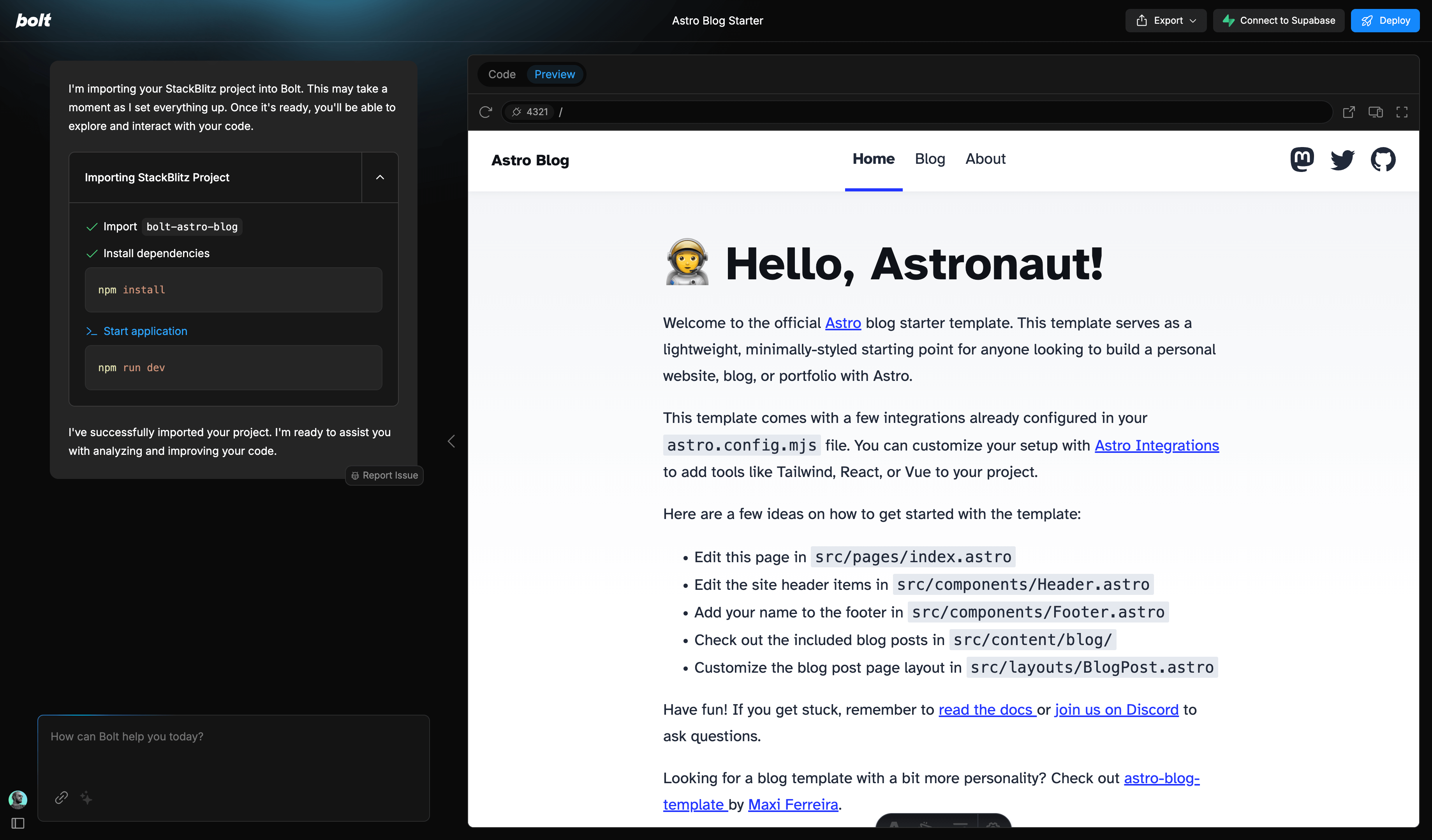 Bolt.new - AI Web App Builder | Refine