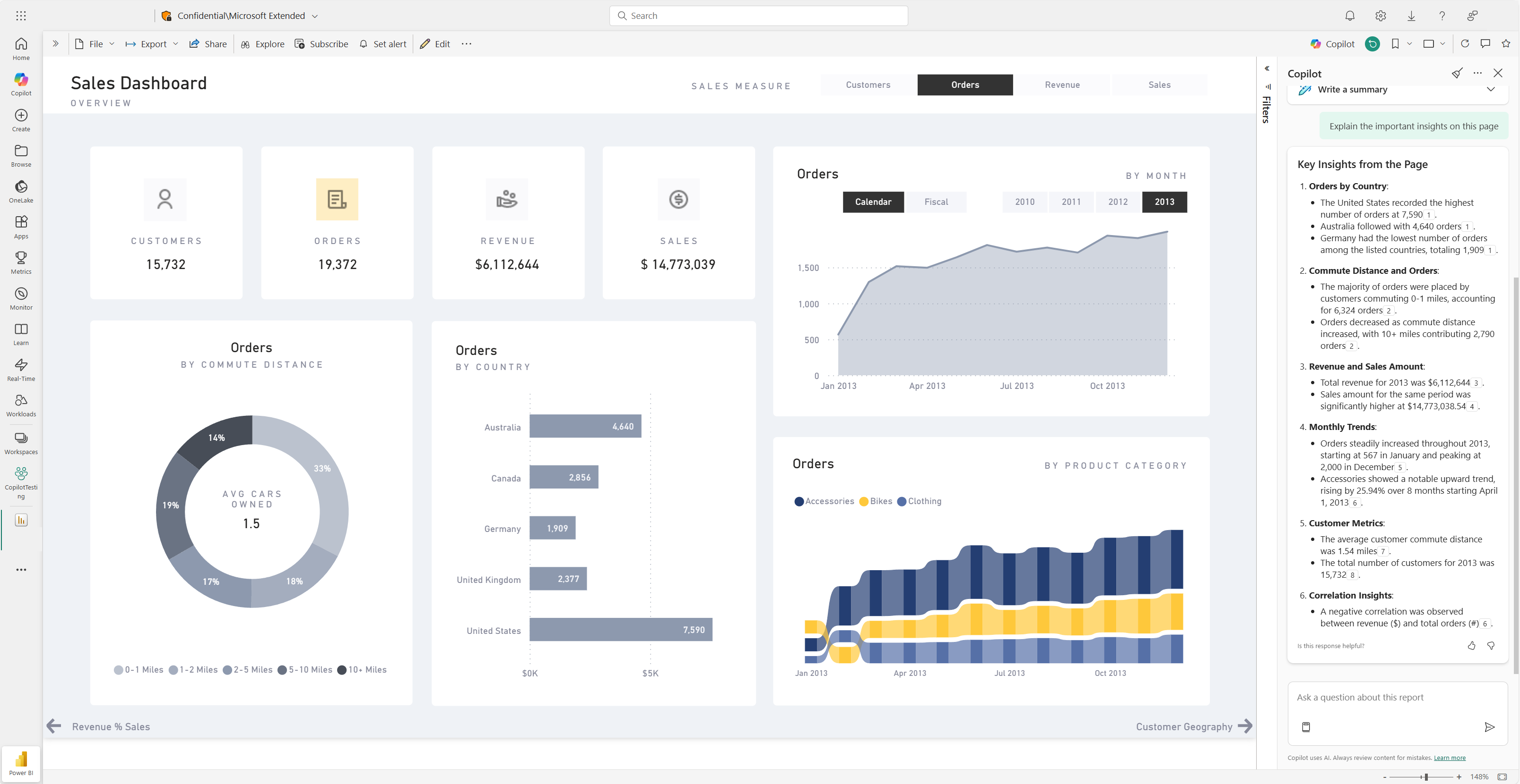 Use Copilot With Power BI Reports and Semantic Models - Power BI | Microsoft Learn