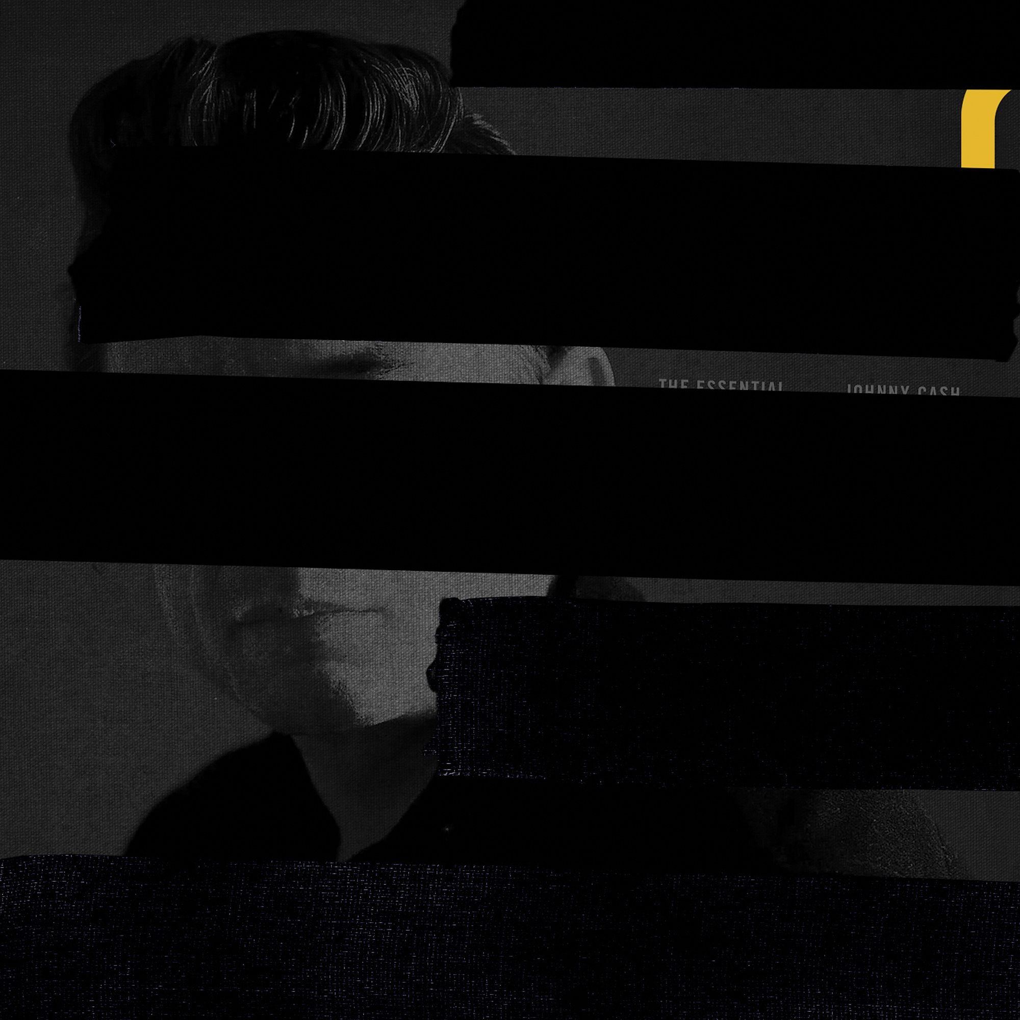 Album cover art for Johnny Cash's Essential album.