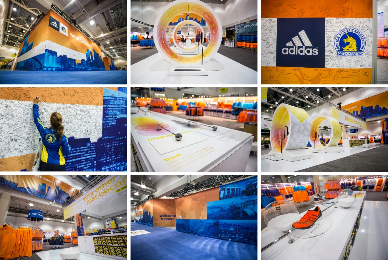 adidas Boston Marathon Retail Booth 2014