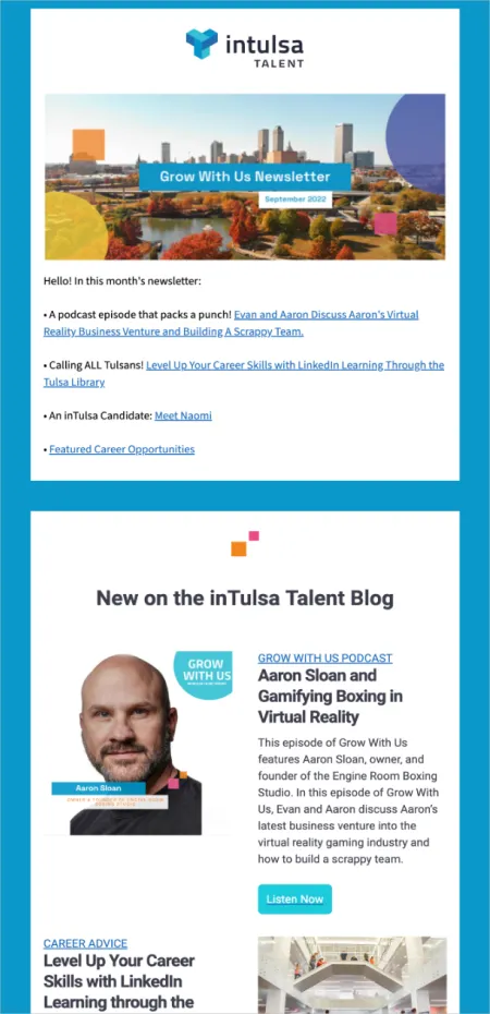 B2C newsletter