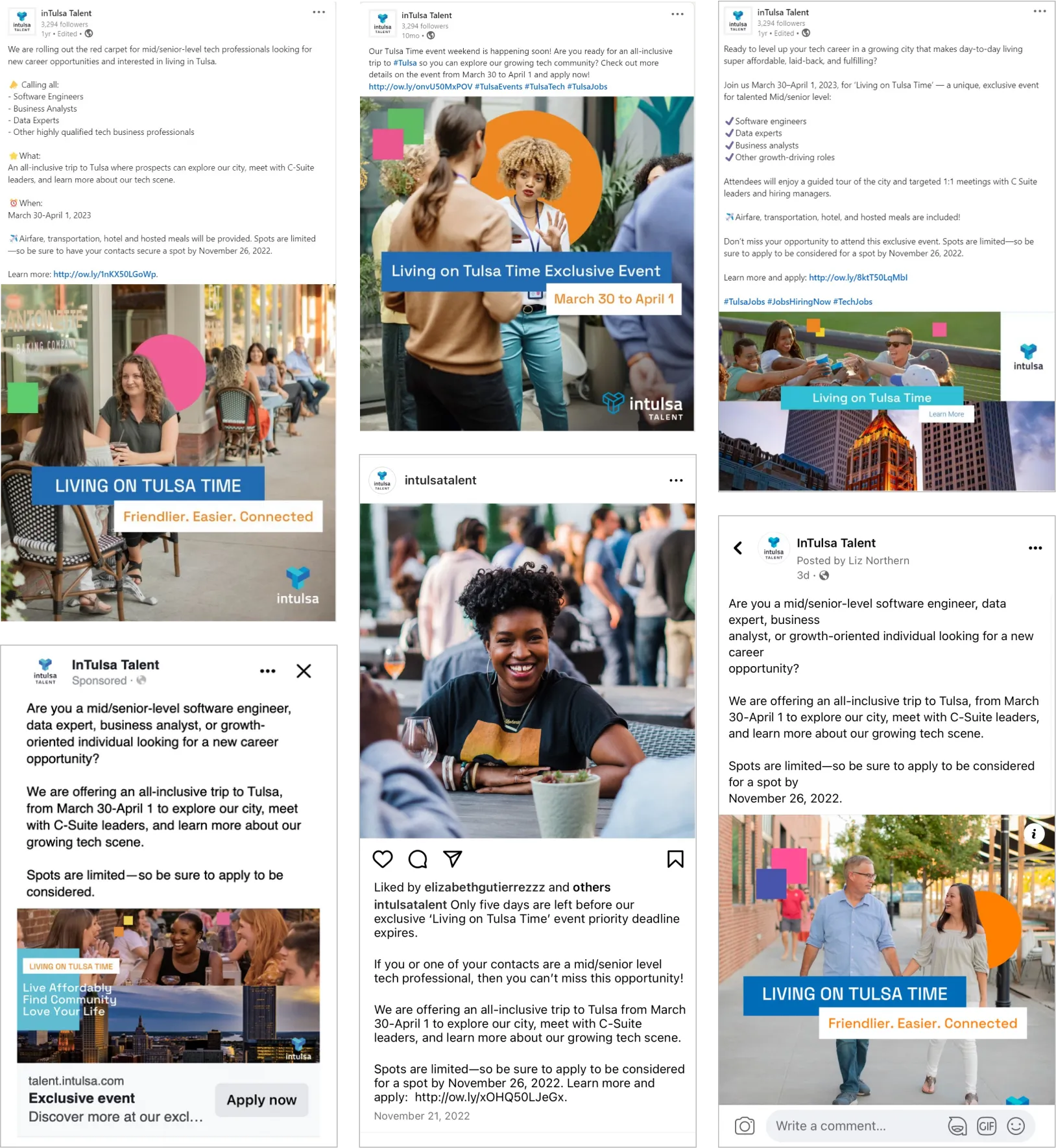 Campaign social posts and ads