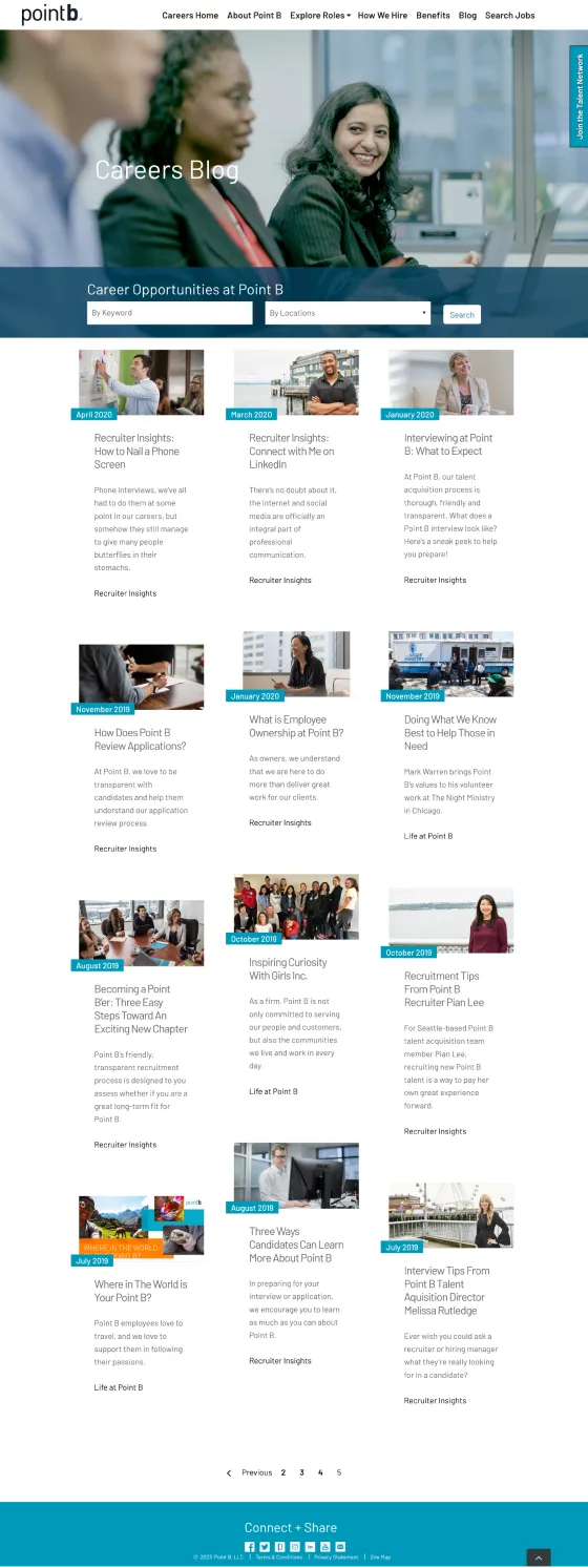 Careers site