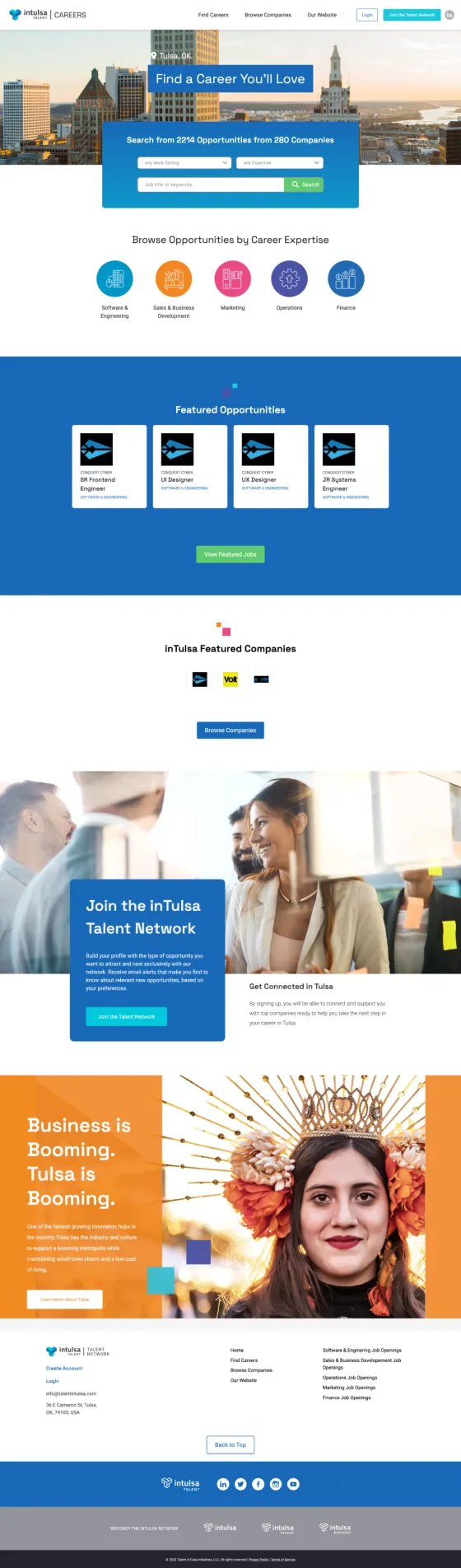 B2C careers site