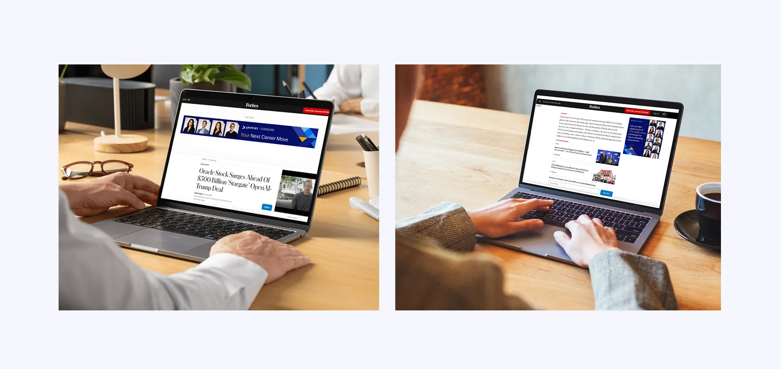 Network Display Examples on Forbes