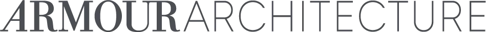 ARMOUR ARCHITECTURE text logo in gray uppercase letters.