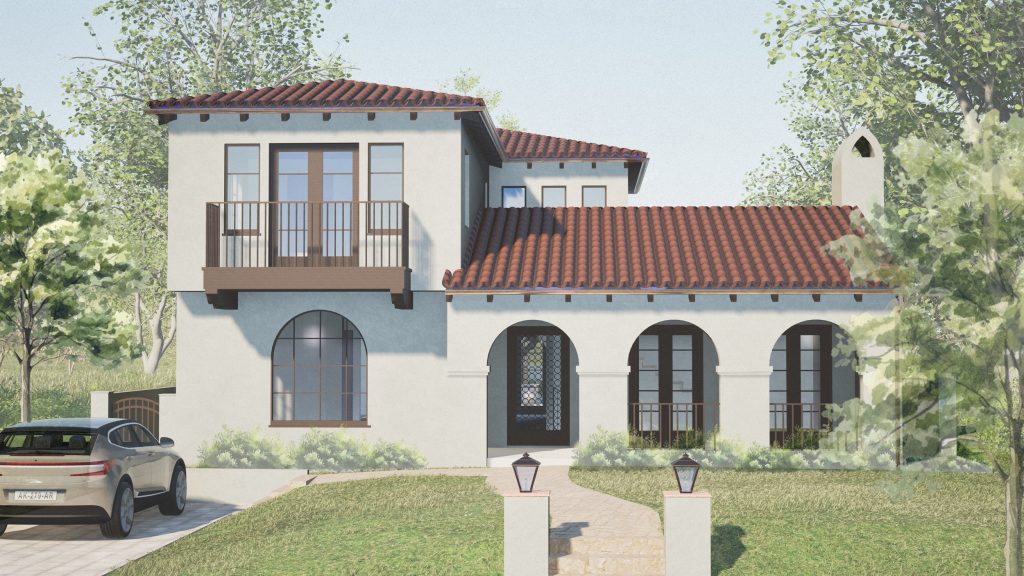 Spanish Colonial Revival Rebuild Tim Barber Architects