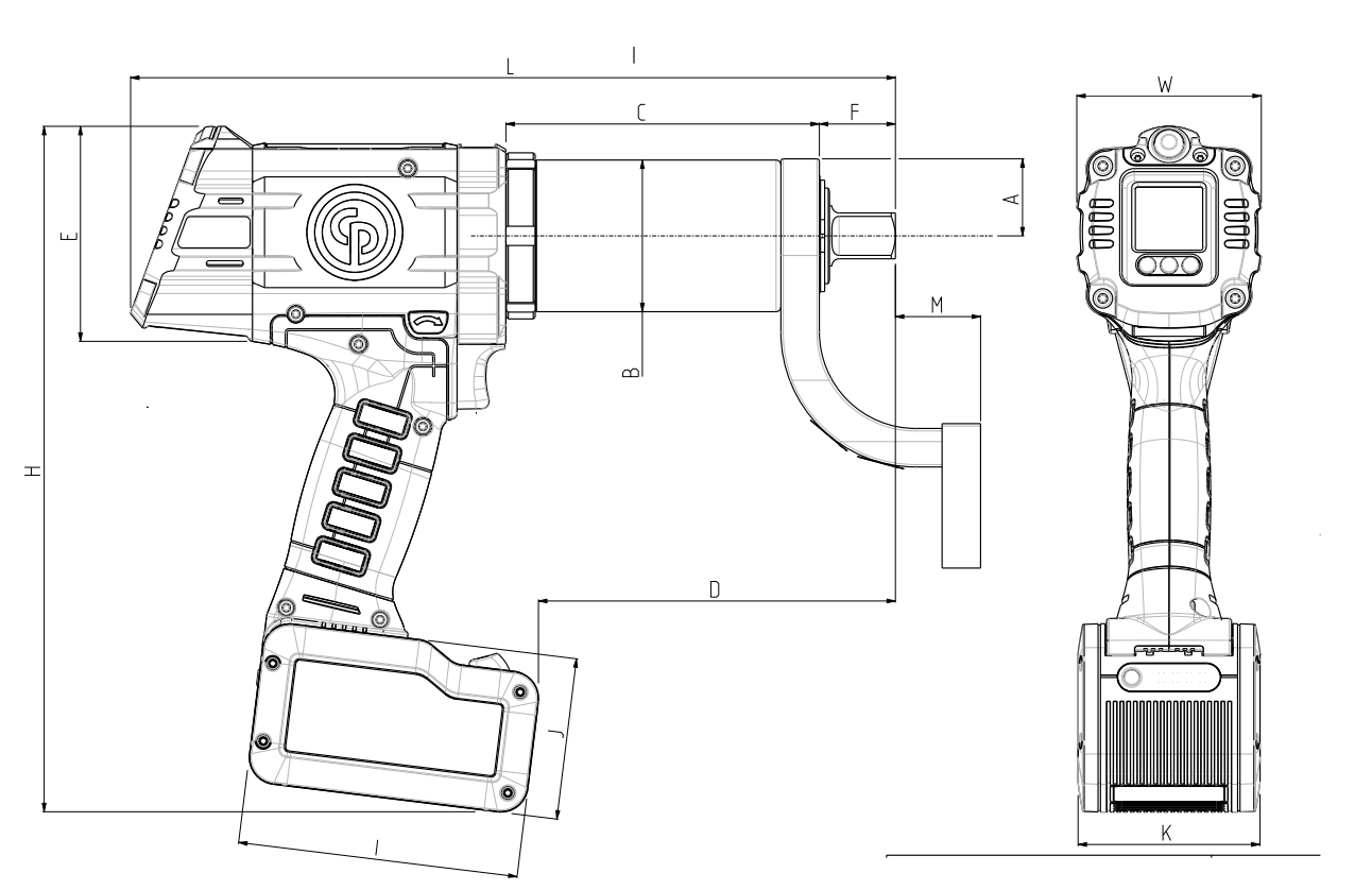 CP86 Series product dimension chart