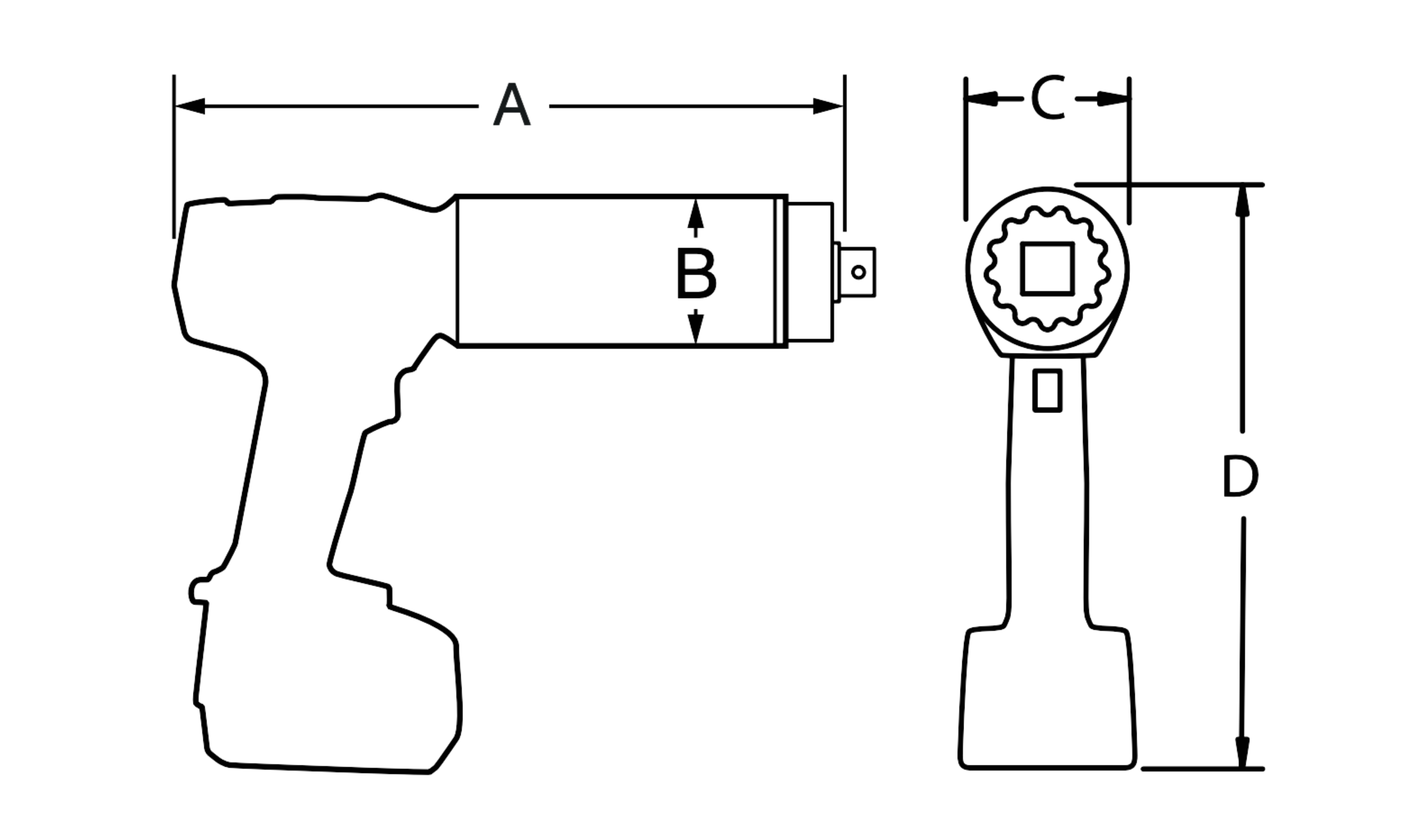 B-RAD S transducerized wrench – A/B/C/D