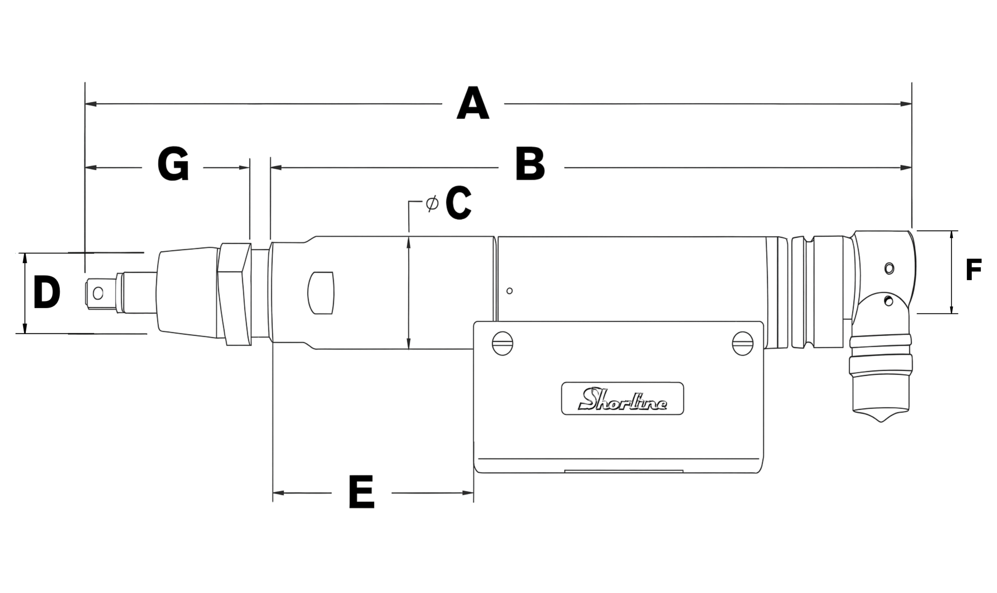AEF4 fixtured nutrunner dimensions