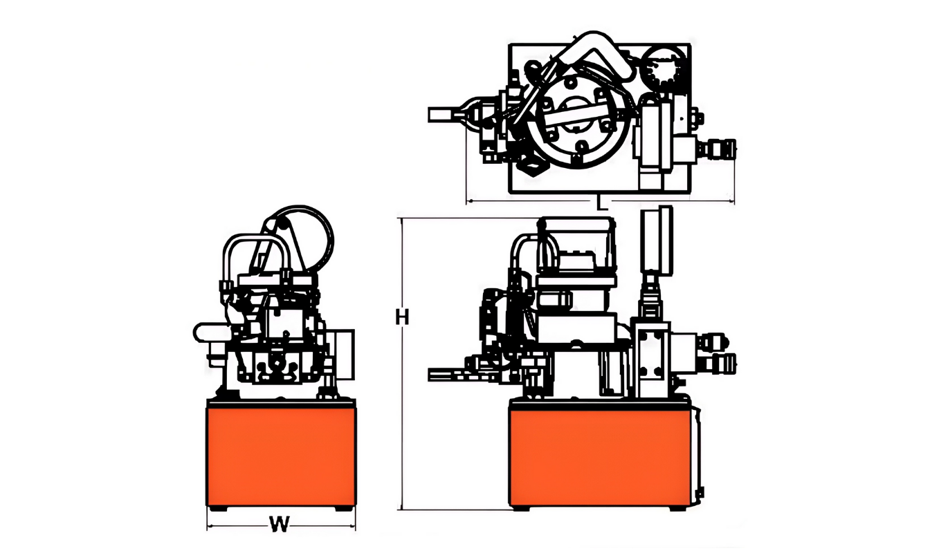 RWP55 Classic Series pump outline