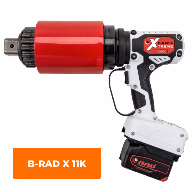 B-RAD X battery-powered torque wrench for portable precision fastening