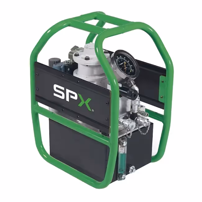 Hydraulic torque wrench pump for powering hydraulic bolting equipment