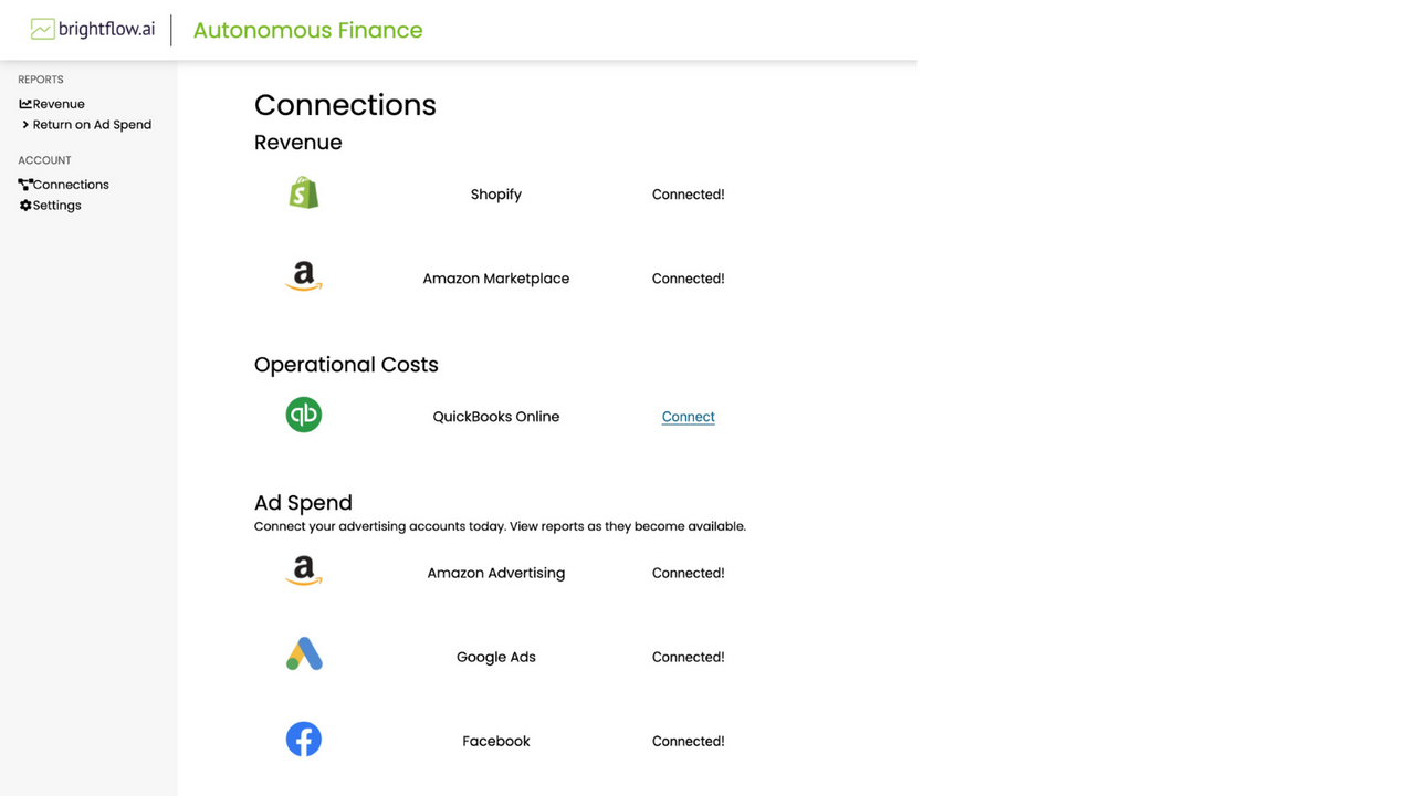 Add all your expenses and income sources in just a few clicks