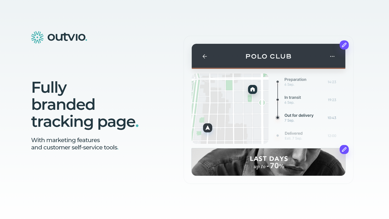 Fully branded Tracking Page