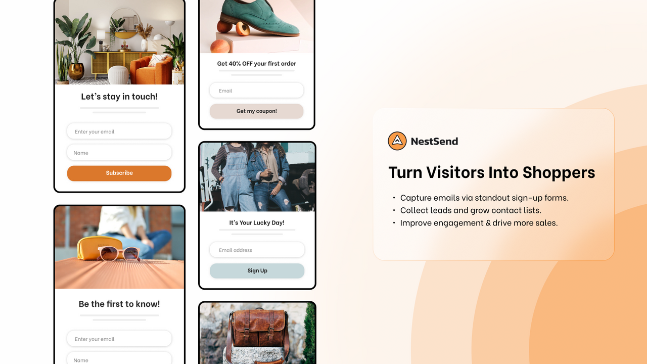 Grow subscriber list and drive conversion via stunning pop up