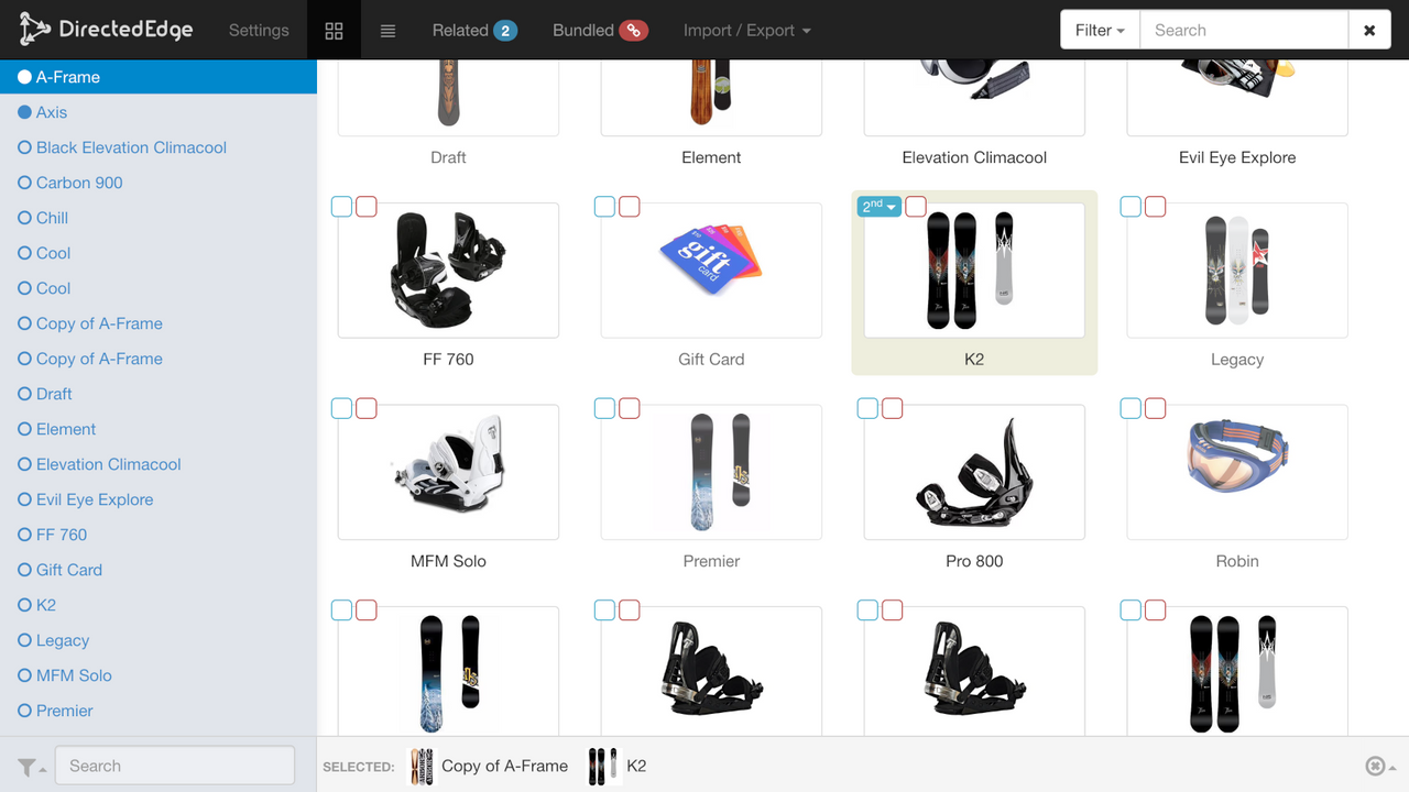 Directed Edge Recommender