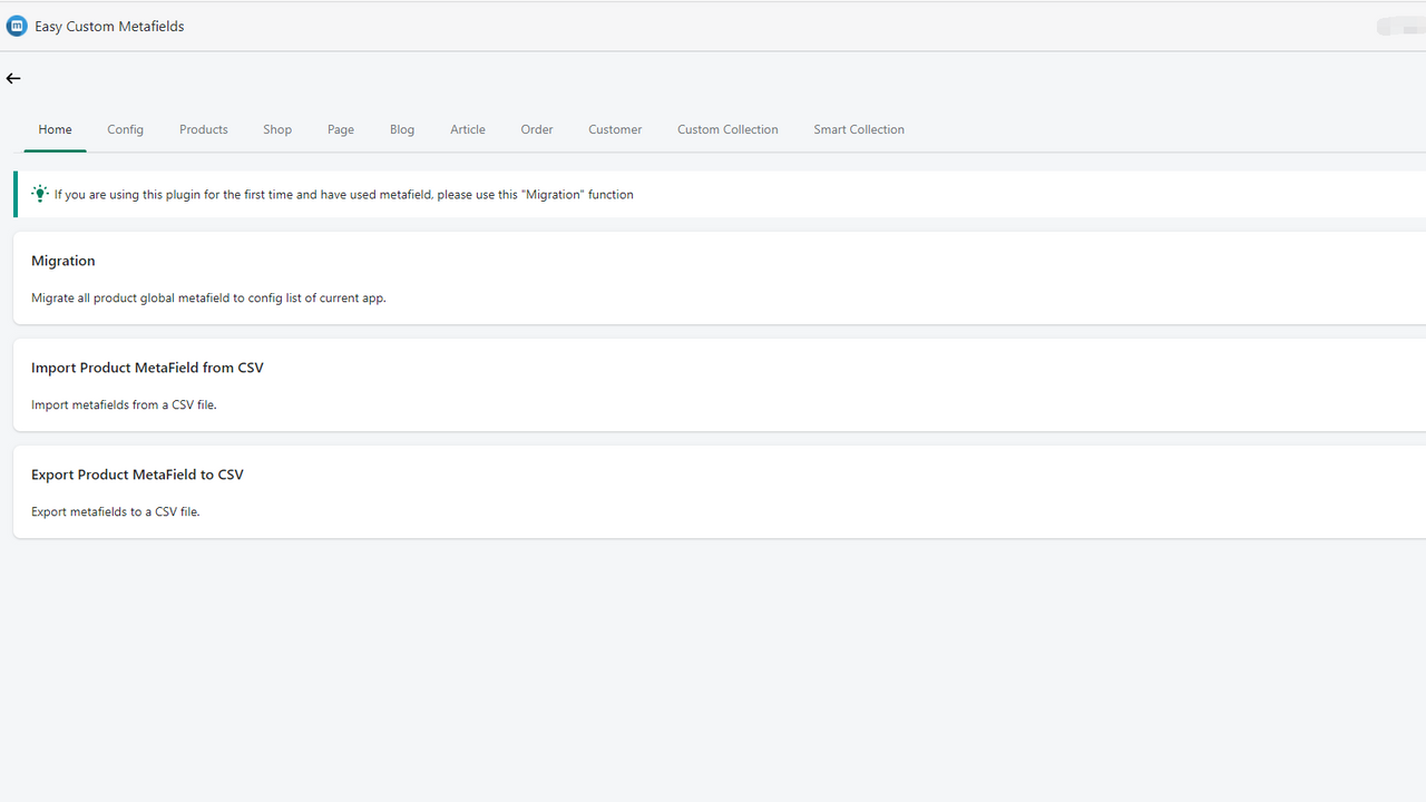 Easy Custom Metafields