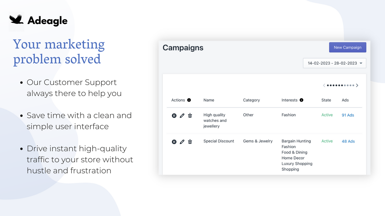 Drive instant high-quality traffic to your store