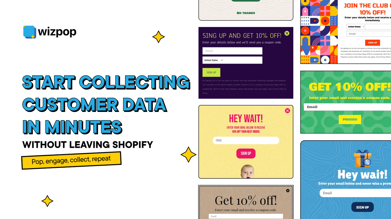 Wizpop: Data collection popups