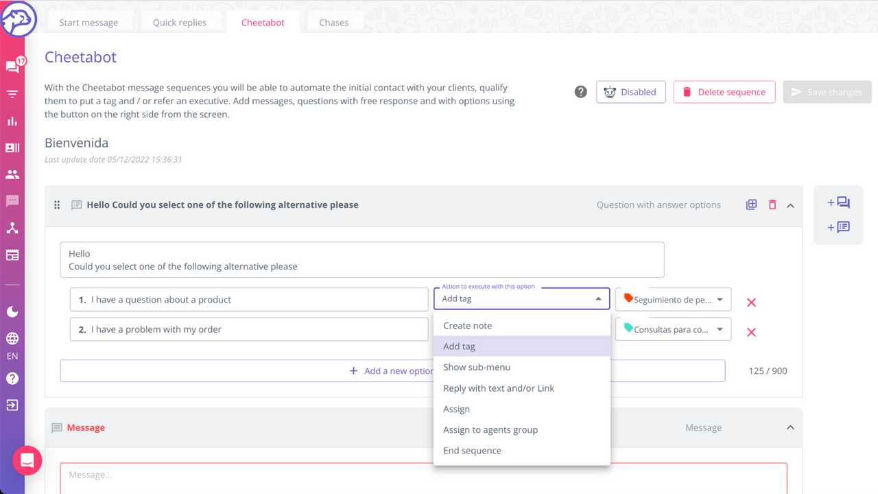 Setup your own chatbot to assist customers