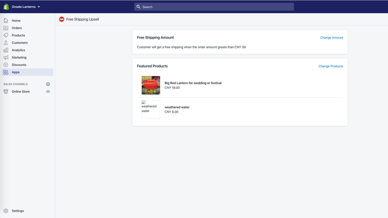 Free Shipping Upsell